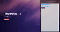 Desktop Screenshot of hiddenstorage.com